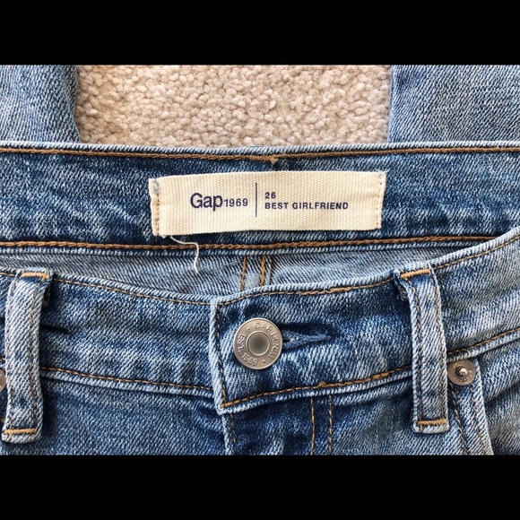 GAP best girlfriend floral and bird embroidered cropped ankle cigarette jeans 26 - Picture 8 of 8